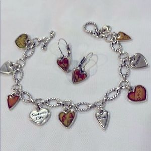 Brighton Piccadilly Charm Bracelet and Earrings